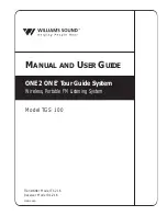 Preview for 1 page of Williams Sound One 2 One TGS 100 Manual And User Manual