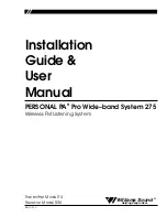 Preview for 1 page of Williams Sound PERSONAL PA Pro Wide-band System 275 User Manual