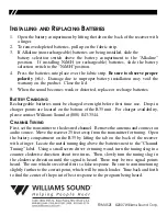 Предварительный просмотр 6 страницы Williams Sound Personal PA Receiver PPA R35N Instructions For Use And Care Manual