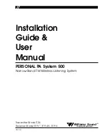 Preview for 1 page of Williams Sound PERSONAL PA System 500 Installation Manual & User Manual