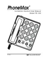 Williams Sound PhoneMax TEL 030 Installation Manual & User Manual preview