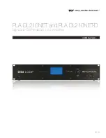 Williams Sound PLA DL210NET-D User Manual preview