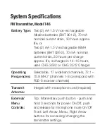 Preview for 8 page of Williams Sound PPA T46 Instructions For Use And Care Manual