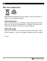 Preview for 2 page of Williams Sound Receiver WIR RX16 Instructions For Use And Care Manual