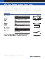 Предварительный просмотр 1 страницы Williams Sound TGS R7 Specifications