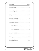 Preview for 2 page of Williams Sound WIR 125 Manual And User Manual