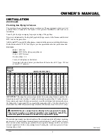 Preview for 9 page of Williams 2503531 Owner'S Operation And Installation Manual