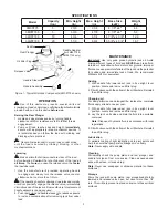 Preview for 3 page of Williams 3M05T75 Owner'S/Operator'S Manual