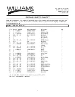 Preview for 5 page of Williams 3M05T75 Owner'S/Operator'S Manual