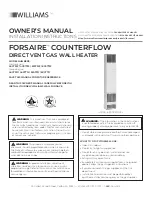 Preview for 1 page of Williams 4007331 Owner'S Manual