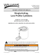 Williams 6CL10T01 Owner'S/Operator'S Manual preview