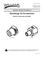 Preview for 1 page of Williams 8FB25F38M Owner'S/Operator'S Manual