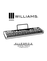 Williams ALLEGRO 2 Owner'S Manual preview