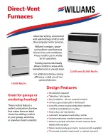 Williams Direct-Vent Furnaces Specification preview