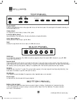 Preview for 6 page of Williams Legato III Owner'S Manual