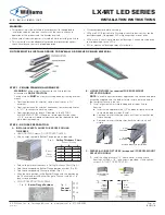 Preview for 1 page of Williams LX4RT Installation Instructions