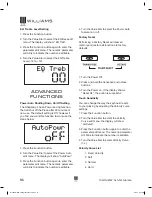 Предварительный просмотр 16 страницы Williams RHAPSODY 2 Owner'S Manual