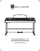 Williams RHAPSODY III Owner'S Manual предпросмотр