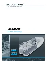 Williams SportJet 460 Owner'S Handbook Manual preview