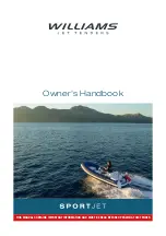 Предварительный просмотр 1 страницы Williams sportjet Owner'S Handbook Manual