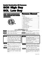 Williamson-Thermoflo SCH High Boy Manual Manual preview