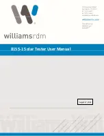 Предварительный просмотр 1 страницы WilliamsRDM 8155-1 User Manual