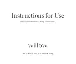 Preview for 1 page of Willow Breast Pump Generation 3 Instructions For Use Manual