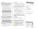 WillowWood Alpha ALA-VM Instructions For Use preview