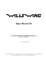 Предварительный просмотр 3 страницы Wills Wing Alpha 180 Owner'S Service Manual