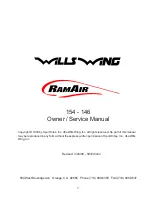 Wills Wing RamAir 146 Owner'S Service Manual preview
