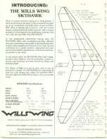 Preview for 4 page of Wills Wing Skyhawk Owner'S Manual & Service Manual