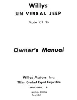 Предварительный просмотр 2 страницы Willys CJ-3B Owner'S Manual