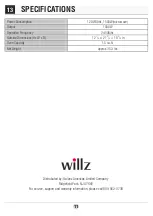 Предварительный просмотр 12 страницы Willz WLCMB916S5-10 User Manual