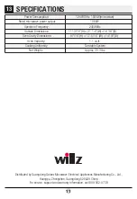 Preview for 12 page of Willz WLCMS311BK-10 User Manual