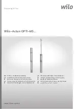 Preview for 1 page of Wilo Actun OPTI-MS Series Installation And Operating Instructions Manual