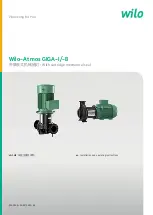 Preview for 1 page of Wilo Atmos GIGA-B Installation And Operating Instructions Manual