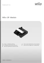 Wilo CIF-Module BACnet MS/TP Installation And Operating Instructions Manual preview