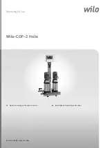 Wilo COF-2 Helix Installation And Operating Instructions Manual предпросмотр