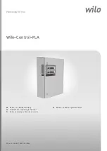 Wilo Control-FLA Installation And Operating Instructions Manual предпросмотр