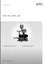 Preview for 1 page of Wilo COR MHIE Series Installation And Operating Instructions Manual