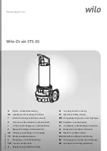 Preview for 1 page of Wilo Drain STS 65 Installation And Operating Instructions Manual