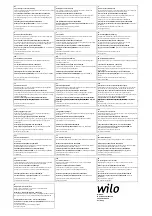 Preview for 13 page of Wilo Drain STS 65 Installation And Operating Instructions Manual