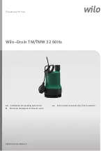 Wilo Drain TM 32 Installation And Operating Instructions Manual preview