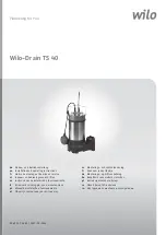 Wilo Drain TS 40 Installation And Operating Instructions Manual preview