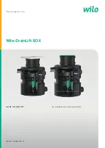 Preview for 1 page of Wilo DrainLift BOX Installation And Operating Instructions Manual