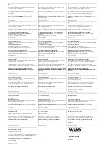 Preview for 261 page of Wilo DrainLift M2/8 Installation And Operating Instructions Manual