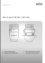 Wilo DrainLift WS 1100 Series Installation And Operating Instructions Manual preview