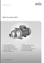 Preview for 1 page of Wilo Economy MHI 16 Series Installation And Operating Instructions Manual