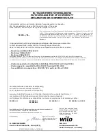 Preview for 17 page of Wilo Economy MHIE 1 Series Installation And Operating Instructions Manual