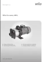 Wilo Economy MHIL Installation And Operating Instructions Manual предпросмотр